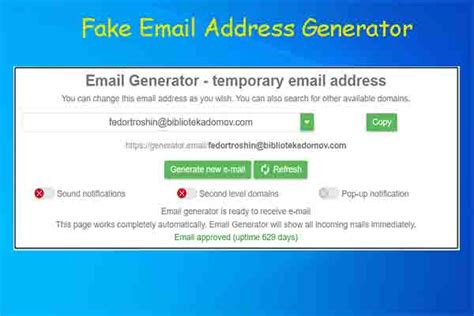 are fake email addresses illegal